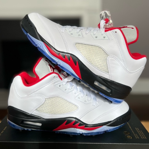 Nike Air Jordan 5 Golf “Chicago” - Men’s Size 8 - (CU4523-100) - Picture 2 of 6